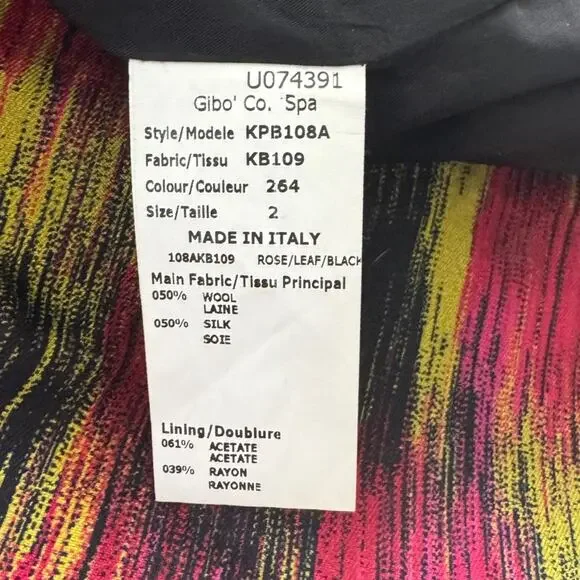 Michael Kors Collection Printed Shantung Silk Blend Pencil Skirt 2 - Picture 9 of 12